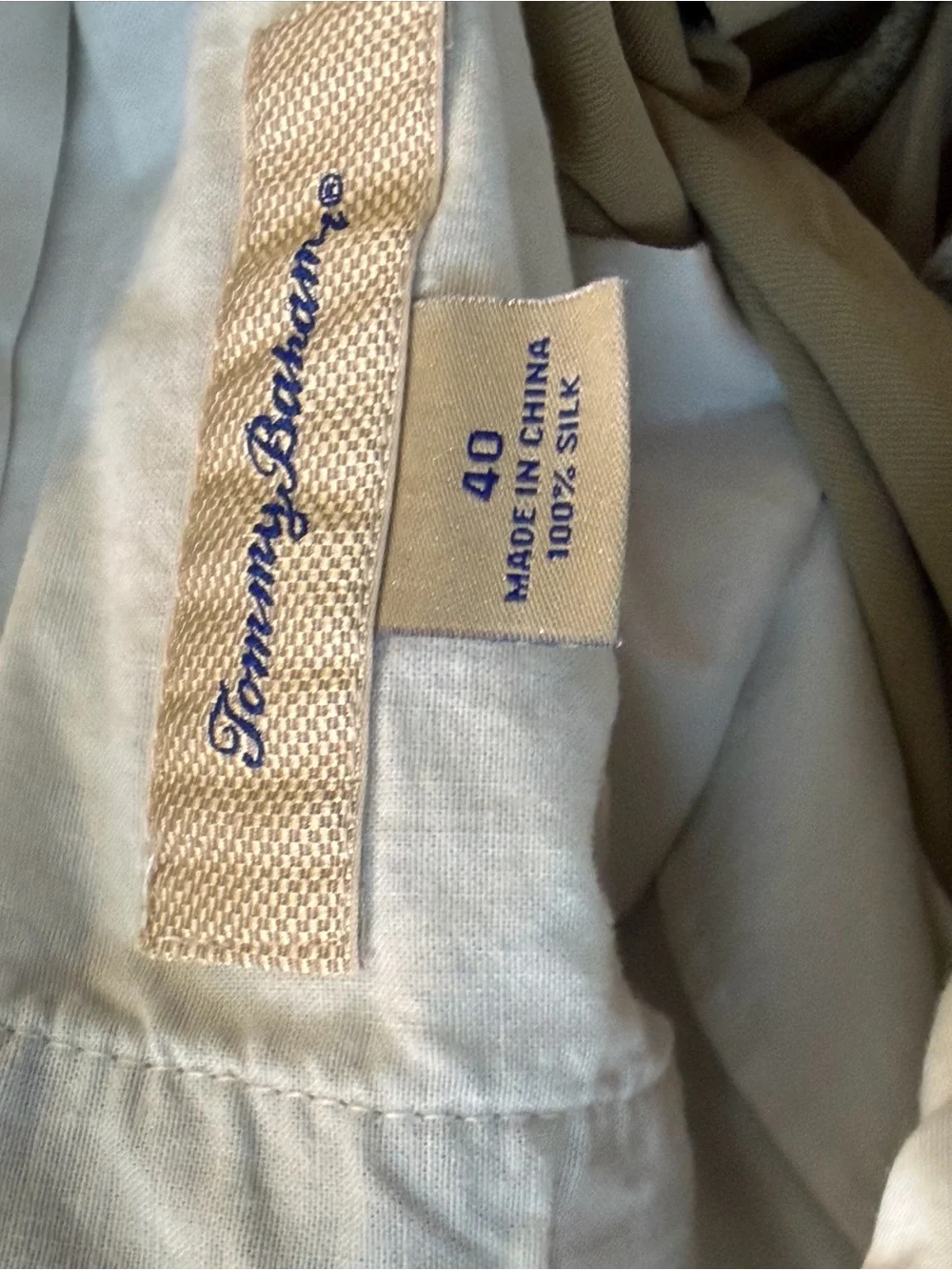 Tommy Bahama Men's Light Khaki Flat Front Shorts